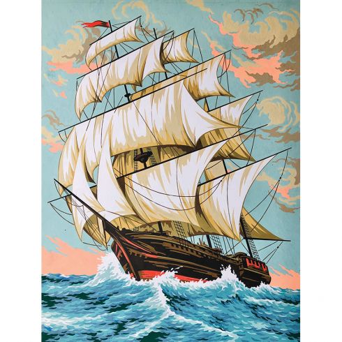 Il veliero che salpa nel mare