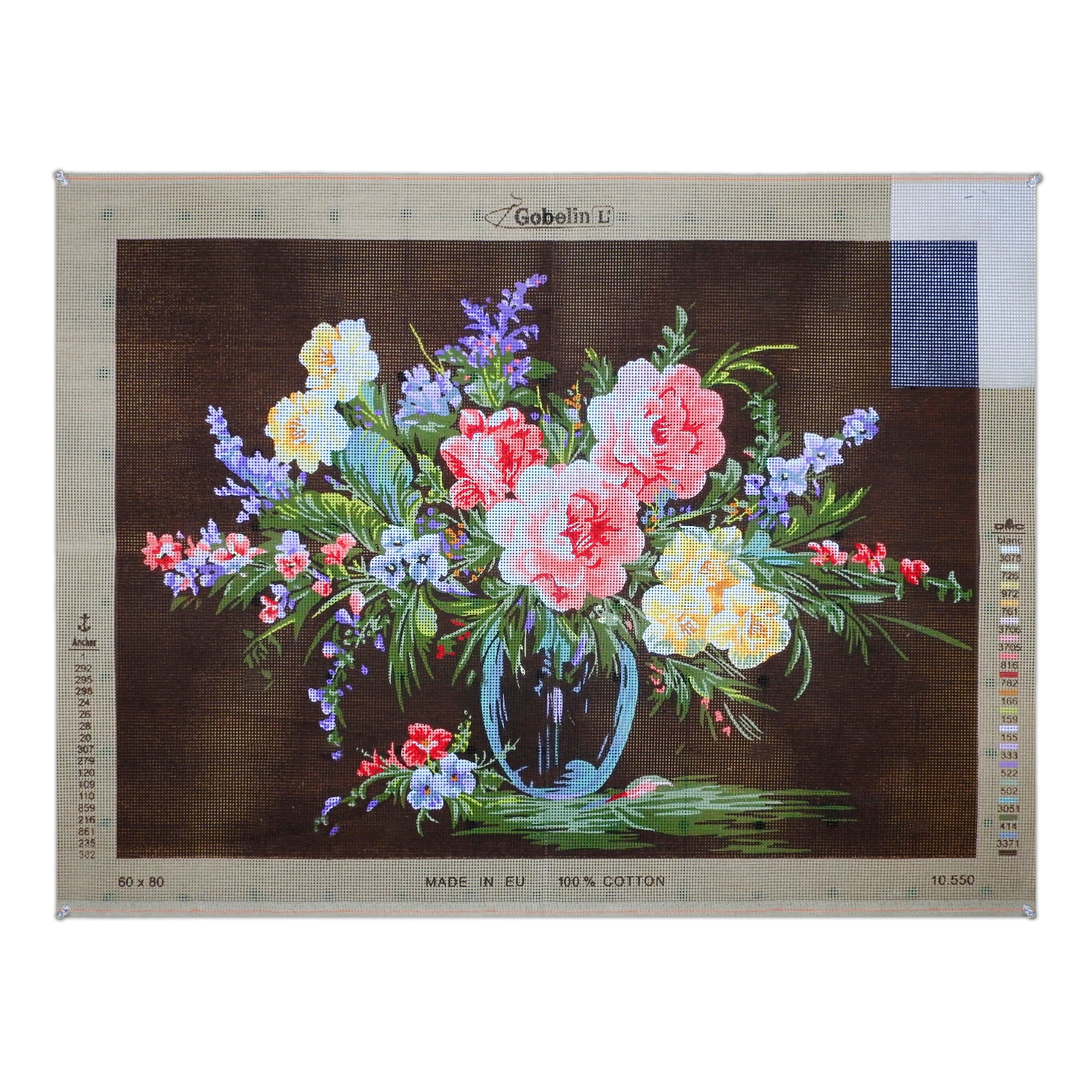 Vaso di vetro di fiori