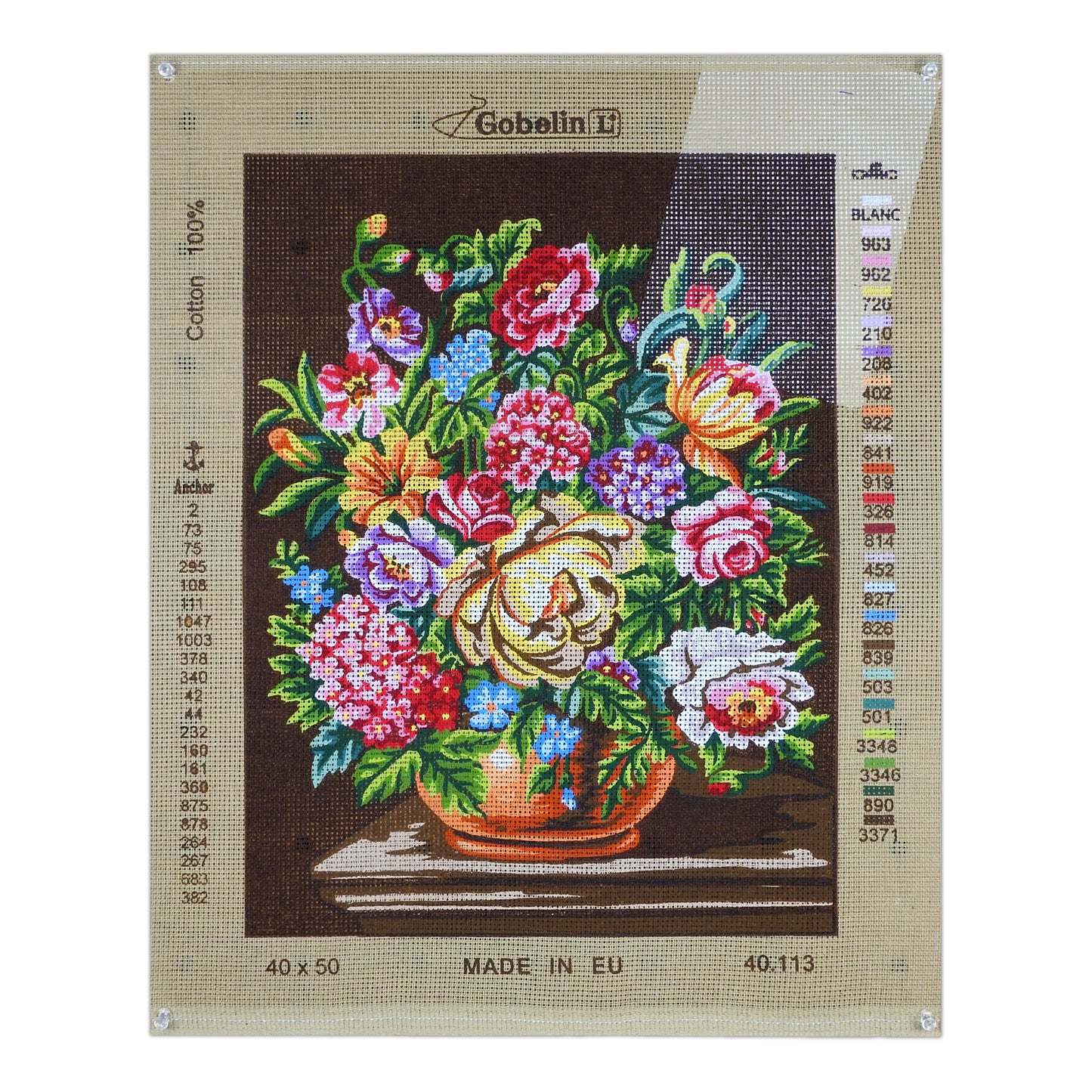 Il vaso di fiori variopinto