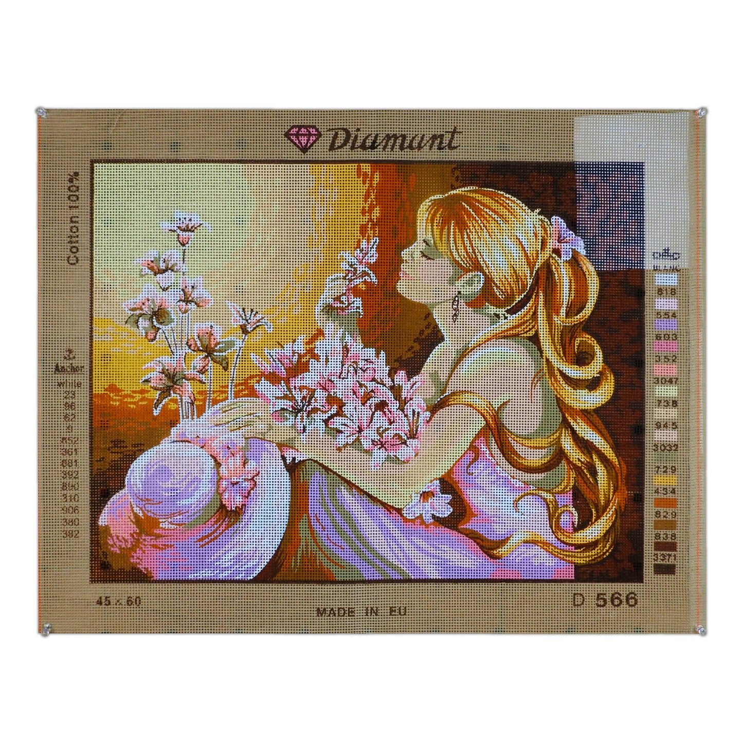 La ragazza che annusa i fiori