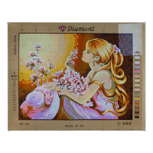 La ragazza che annusa i fiori