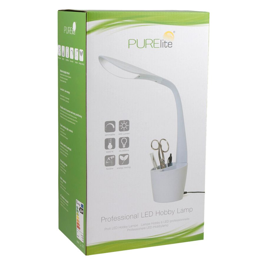 Lampada professionale a LED con porta oggetti