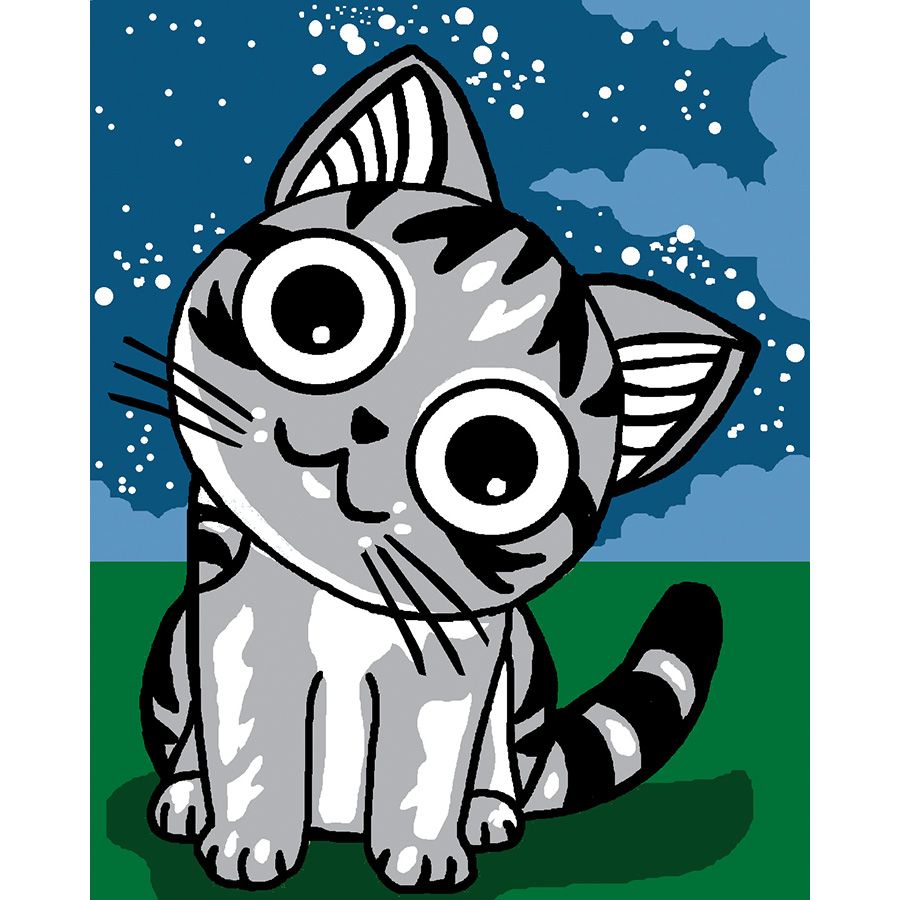 Gatto con gli occhioni