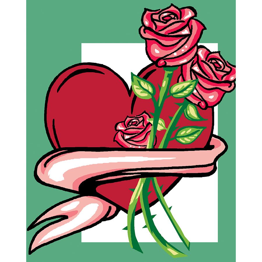 Cuore e rose