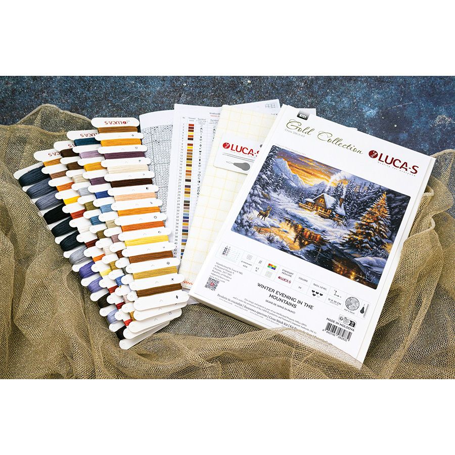 Sera d'inverno in montagna