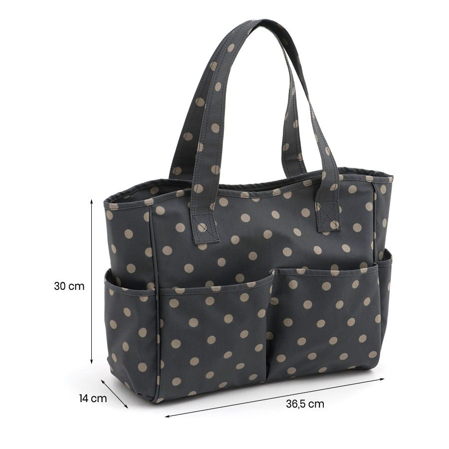 Borsa porta lavoro con tasche "Pois"