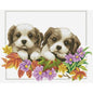 I cagnolini sui fiori