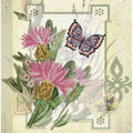 Fiori rosa e la farfalla