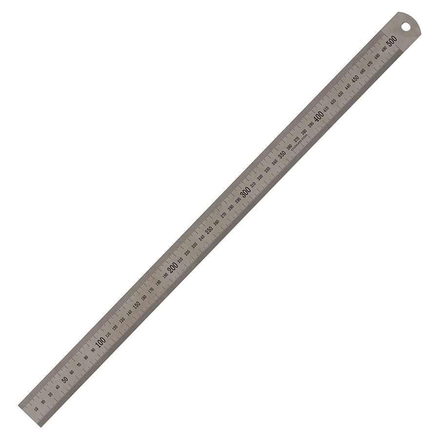 Righello da sarta in metallo - 50 cm