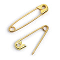 Spille da balia in ottone dal n°1 al n°3 (30pz)