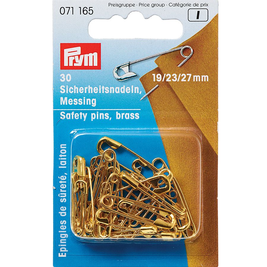 Spille da balia in ottone dal n°1 al n°3 (30pz)