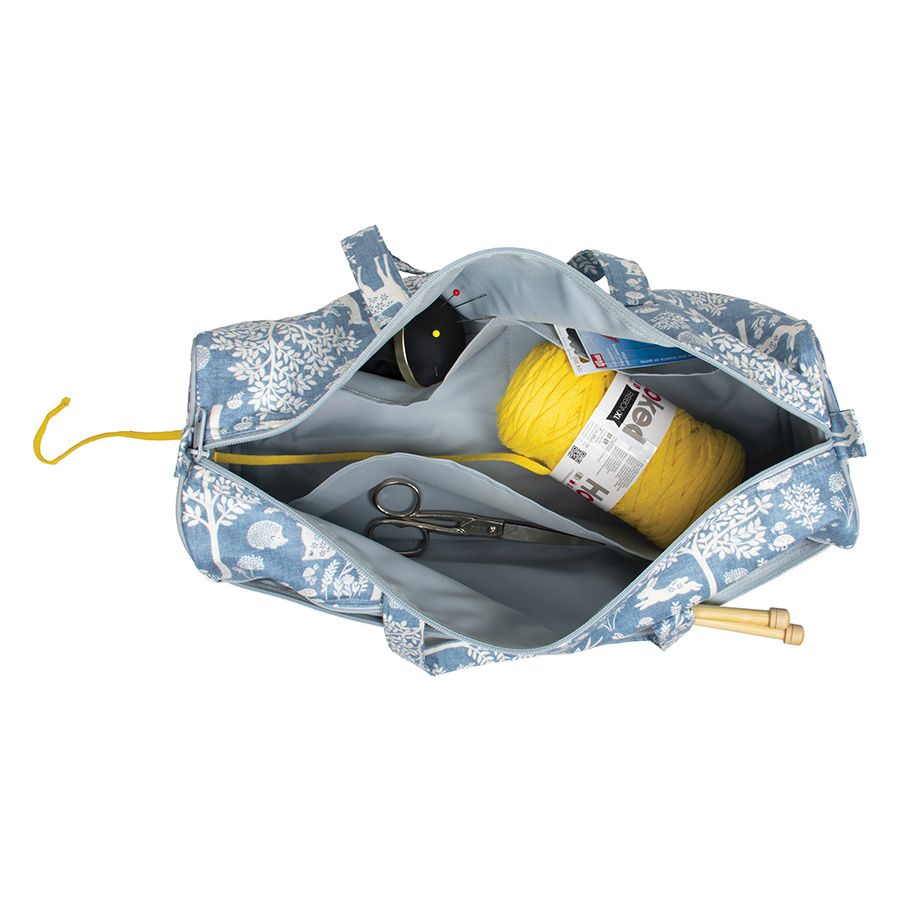 Borsa porta lavoro da maglieria "bosco"