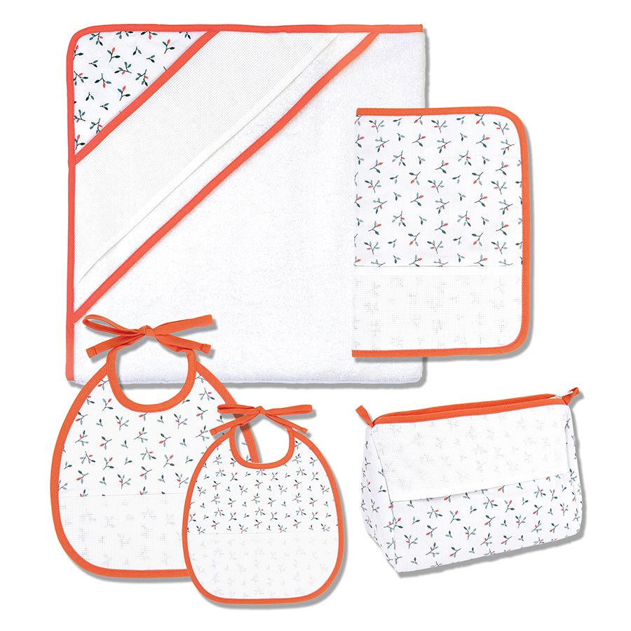 Set da bagno per neonati - Fogliame