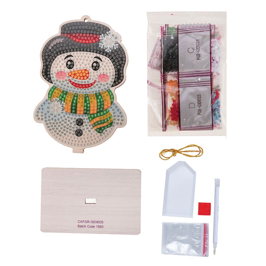 Confezione da 4 statuette natalizie