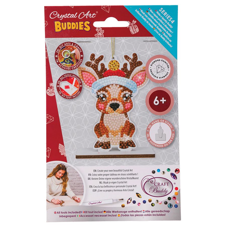 Confezione da 4 statuette natalizie