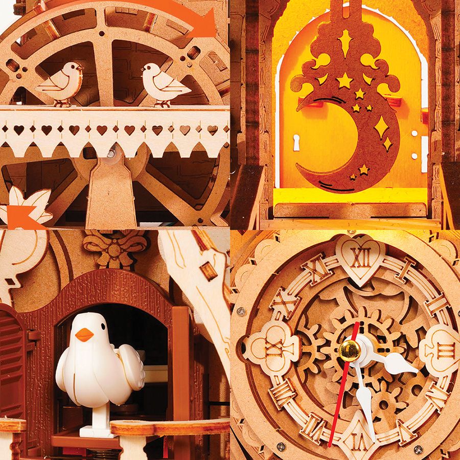 Orologio a cucù in legno