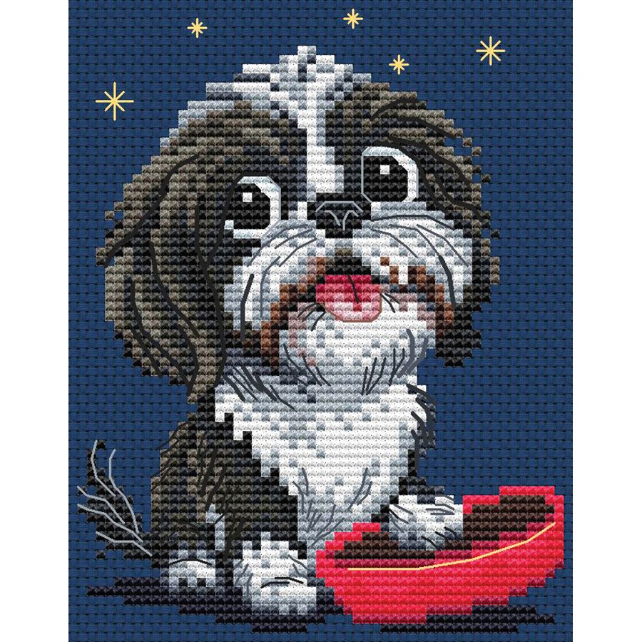 Cane e la sua ciotola del cibo