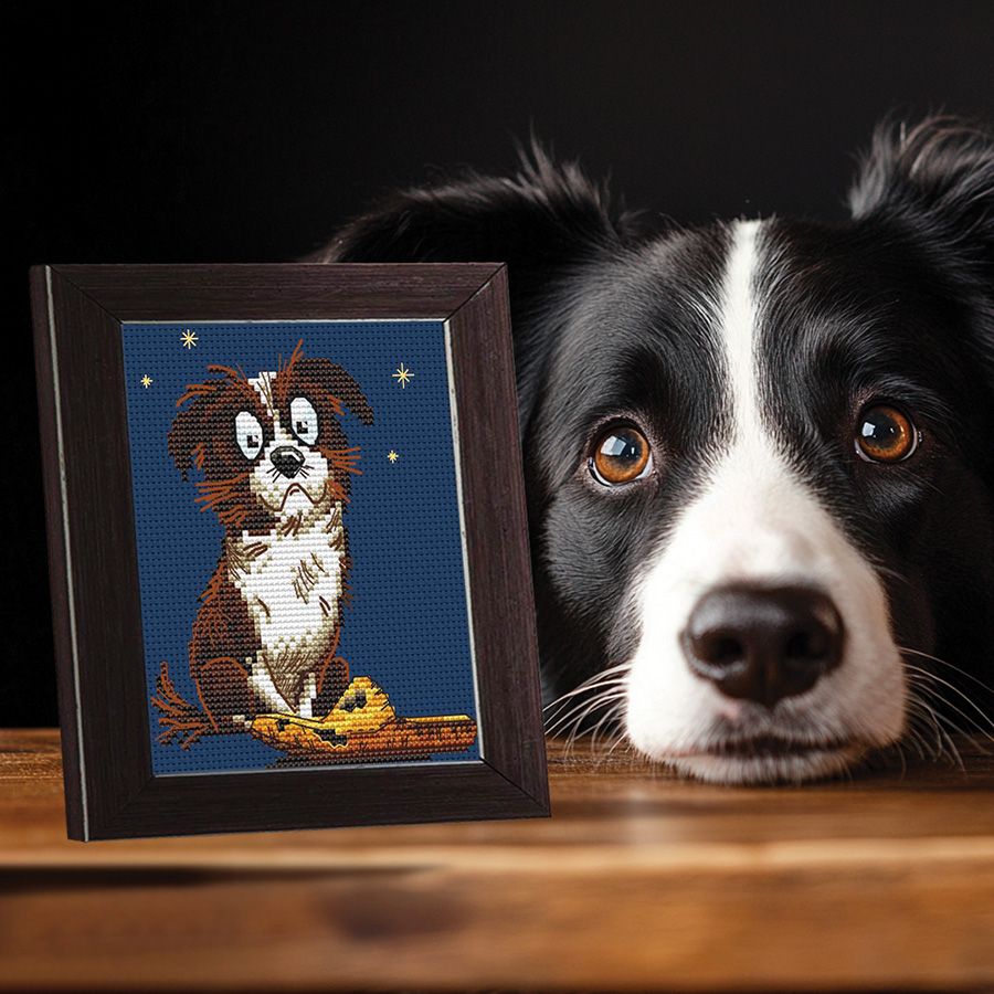Il cane e la sua pantofola