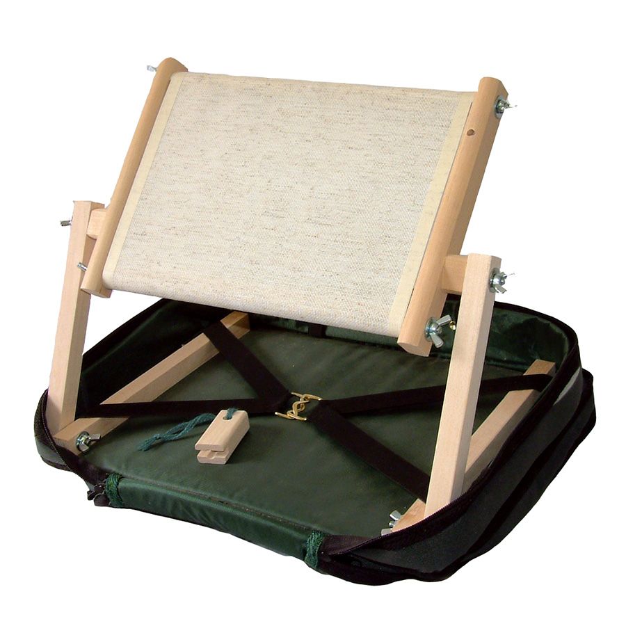 Telaio da ricamo + Valigia verde