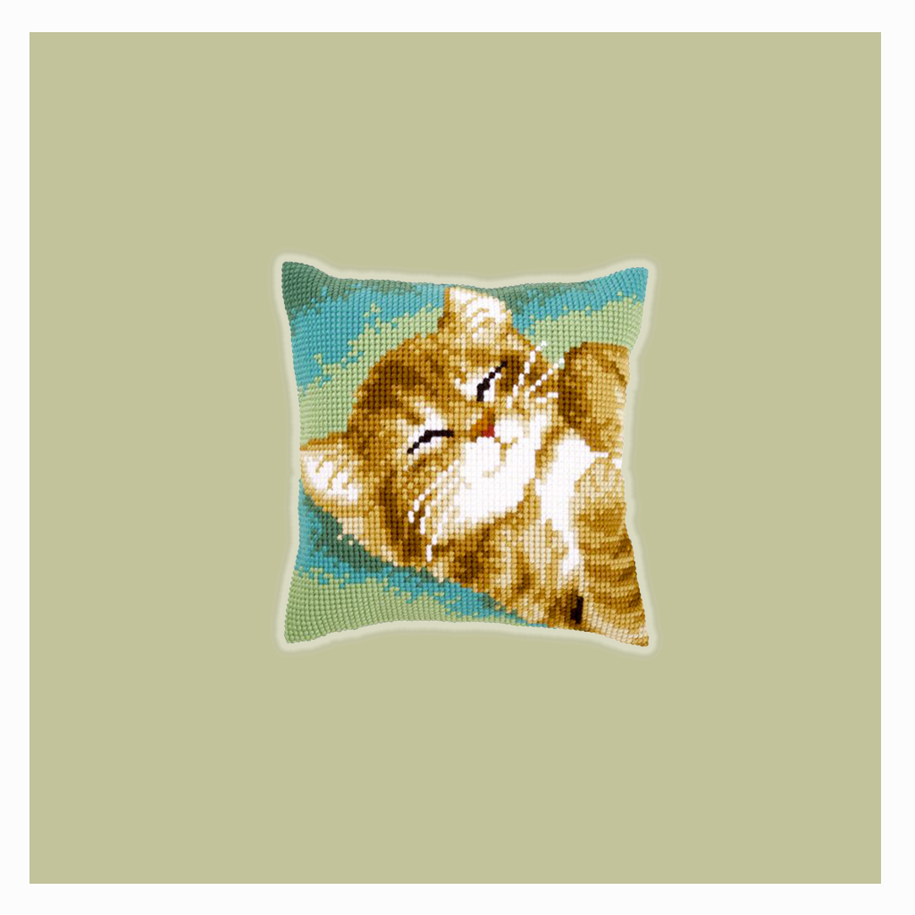 Kit punto croce contato RTO Scherzi da gatto, 11,5x17cm Kit punto croce contato RTO Scherzi da gatto, 11,5x17cm