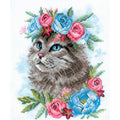 Gatto tra i fiori