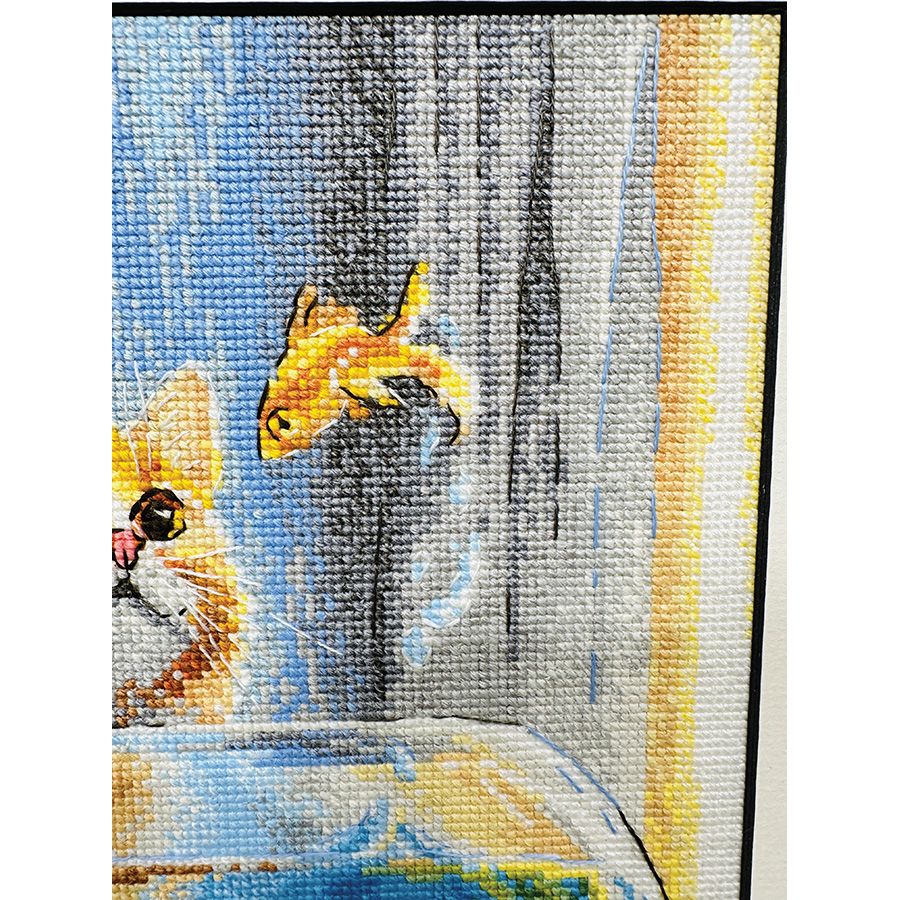 Gatto con i pesciolini