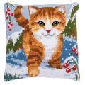 Gatto sulla neve