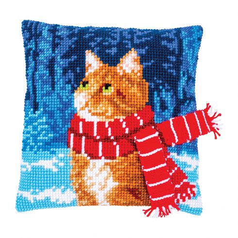 Gatto con sciarpa