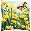 Farfalla e fiori - giallo