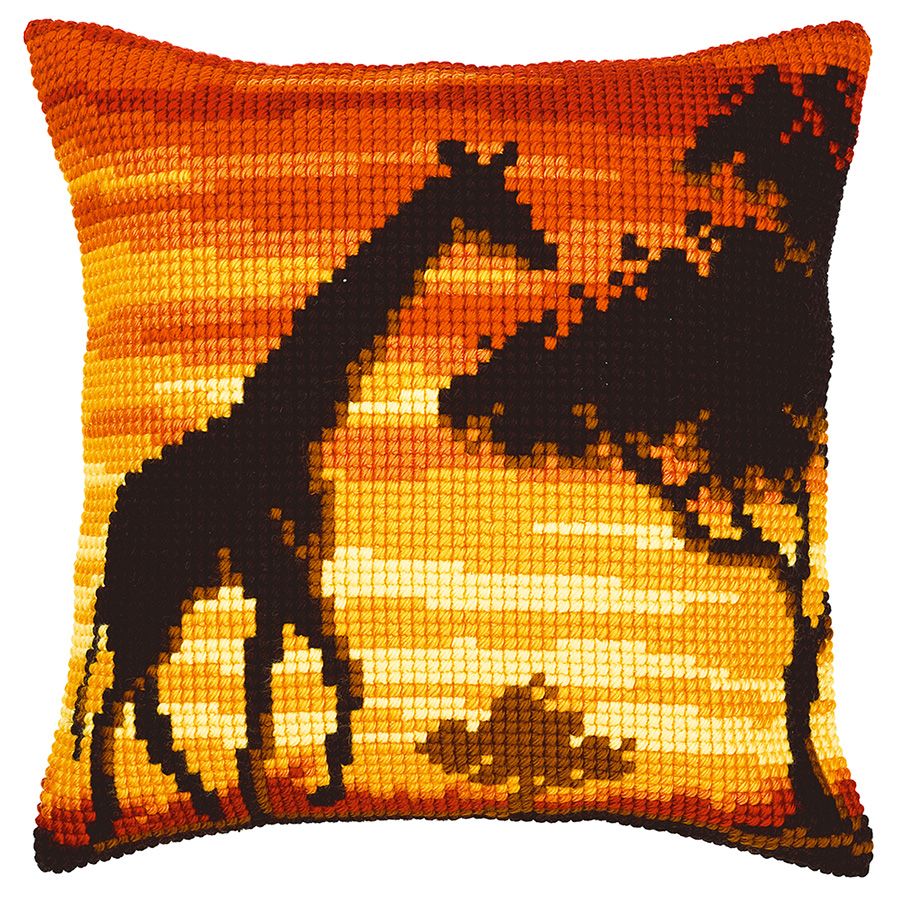 Giraffa al tramonto