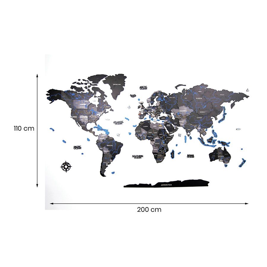Mappa del mondo XXL
